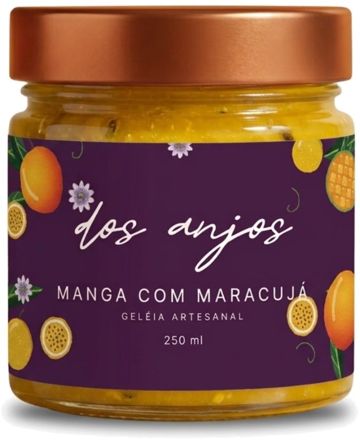 Pote de geleia de Manga com Maracujá